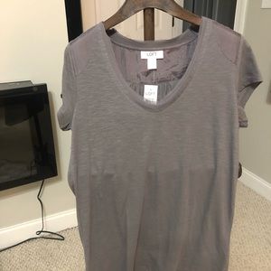 Ann Taylor Loft gray shirt